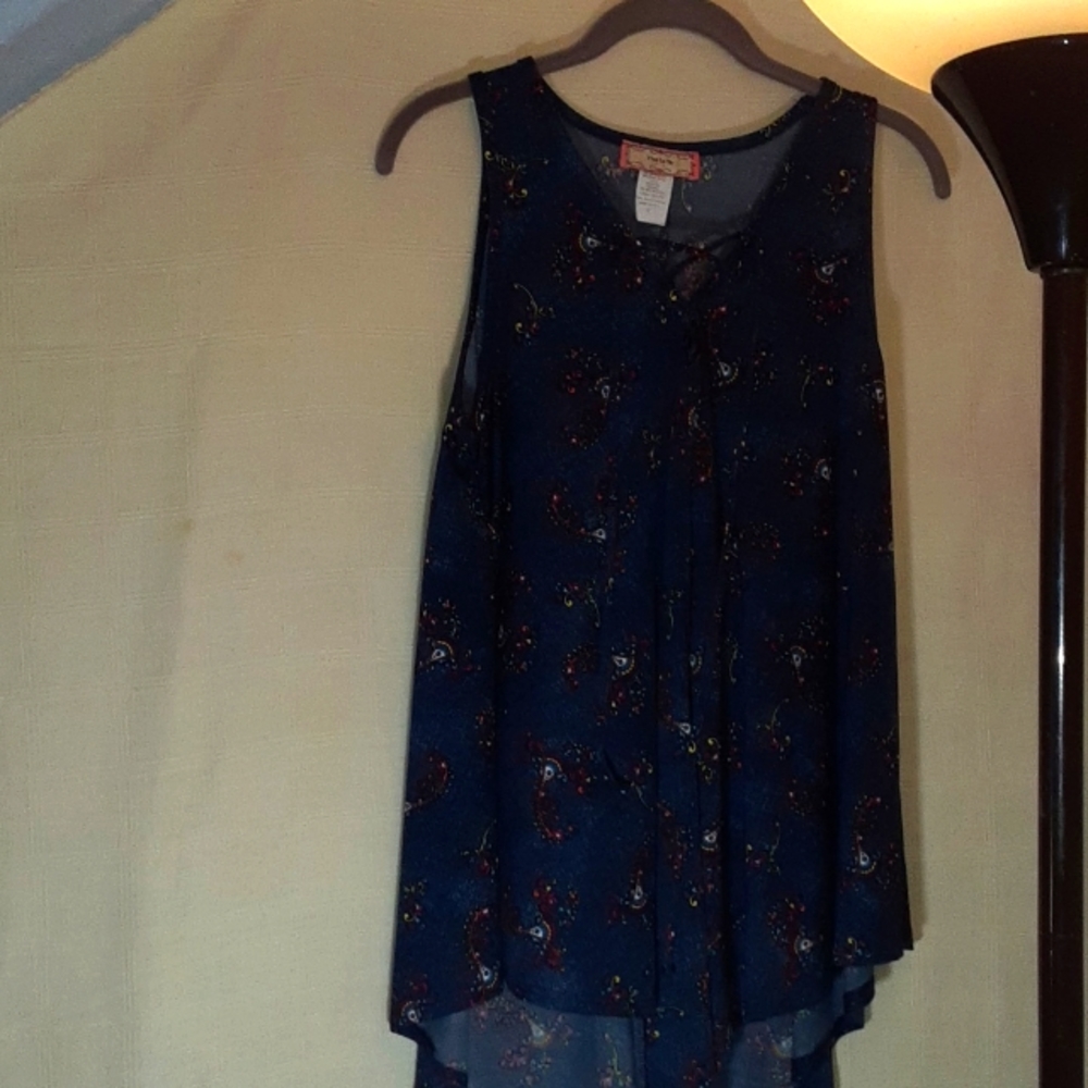 C'est La Vie Womens Summer Top sz L